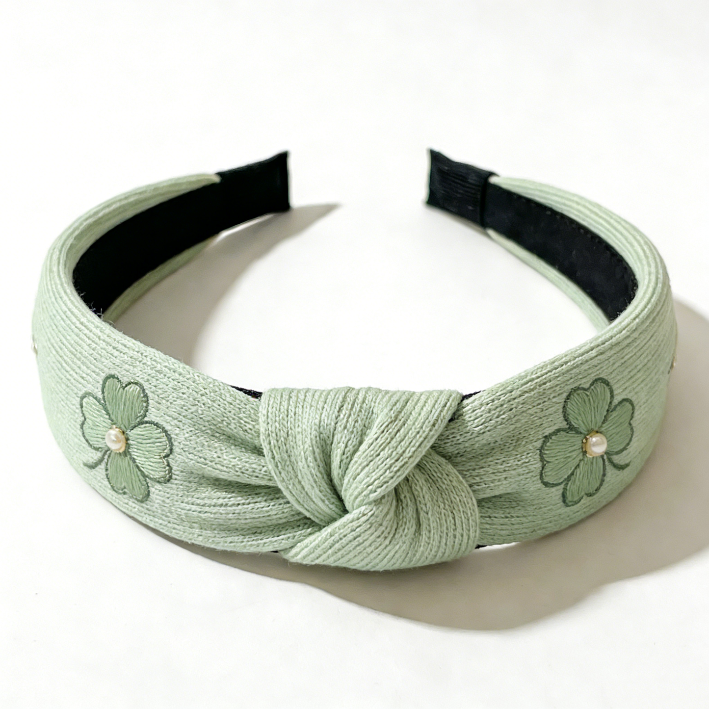 Green Clover Knotted Headband