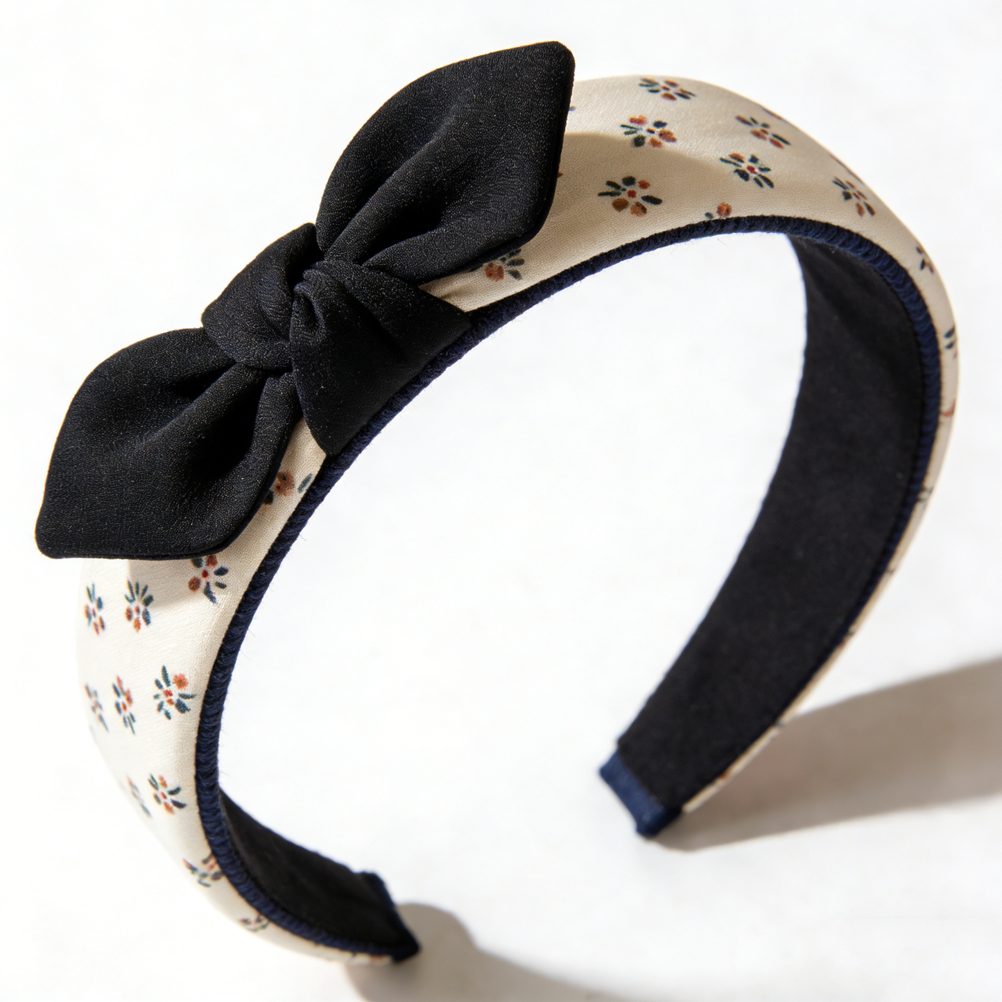 Floral Print Bow Headband