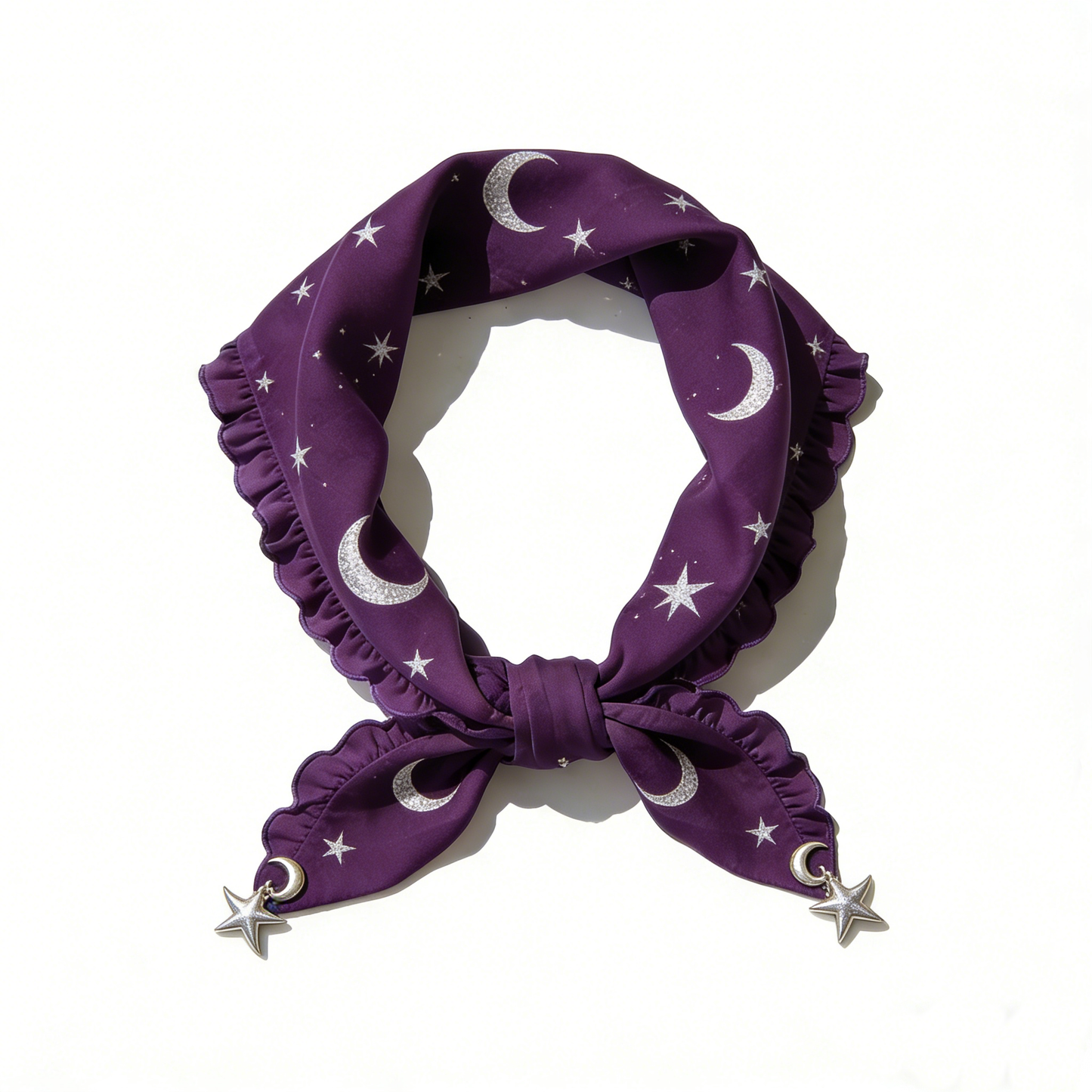 Purple Celestial Print Headscarf