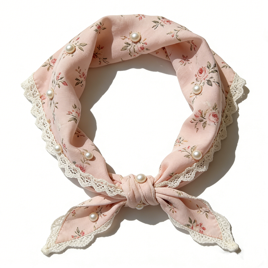 Pearl Rose Headscarf