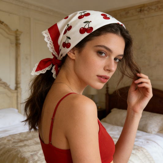 Cherry Lace Scarf