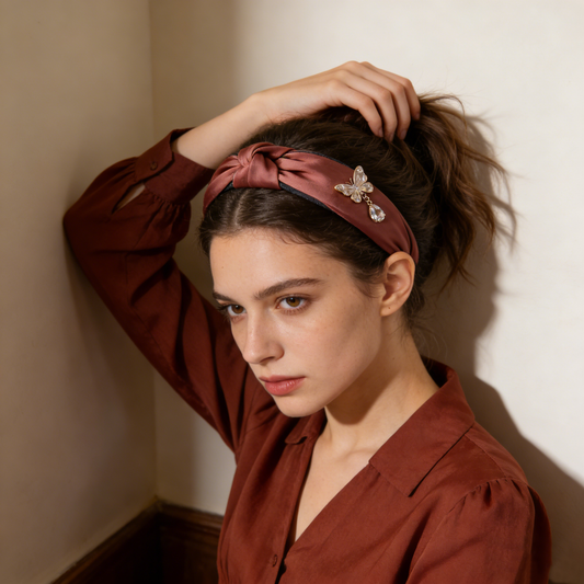 Rose Gold Butterfly Headband