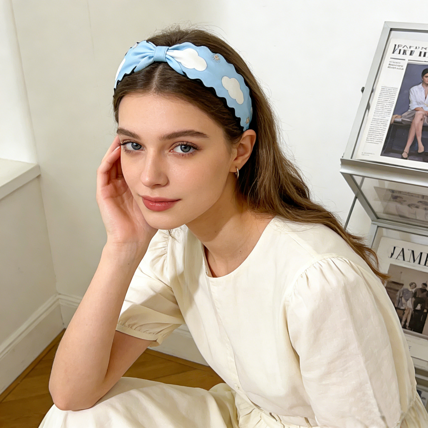 Cloudy Sky Knotted Headband