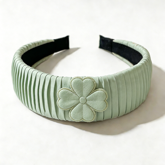 Green Clover Applique Headband