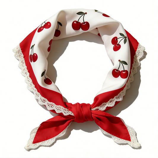Cherry Lace Scarf