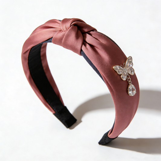 Rose Gold Butterfly Headband